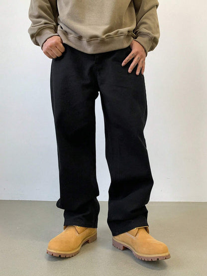 DAZY Men'S Solid Color Casual Baggy Pants