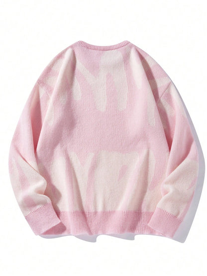 Manfinity Casualknits Men'S round Neck Long Sleeve Sweater