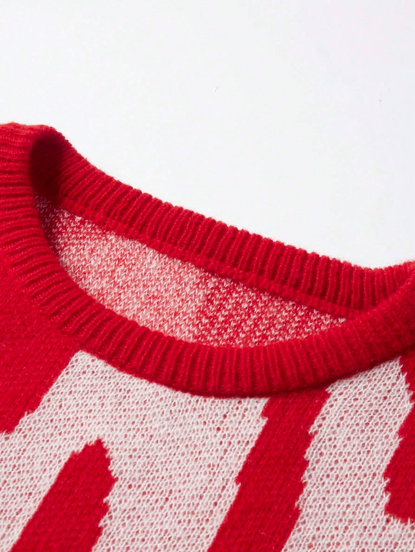 Manfinity EMRG Men'S Casual Pattern Printed Sweater