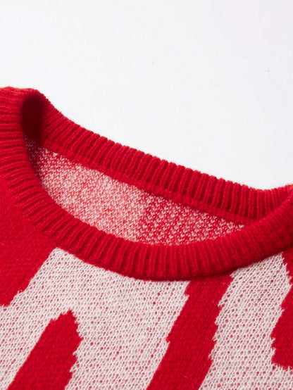 Manfinity EMRG Men'S Casual Pattern Printed Sweater