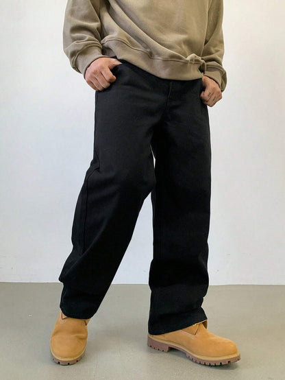 DAZY Men'S Solid Color Casual Baggy Pants