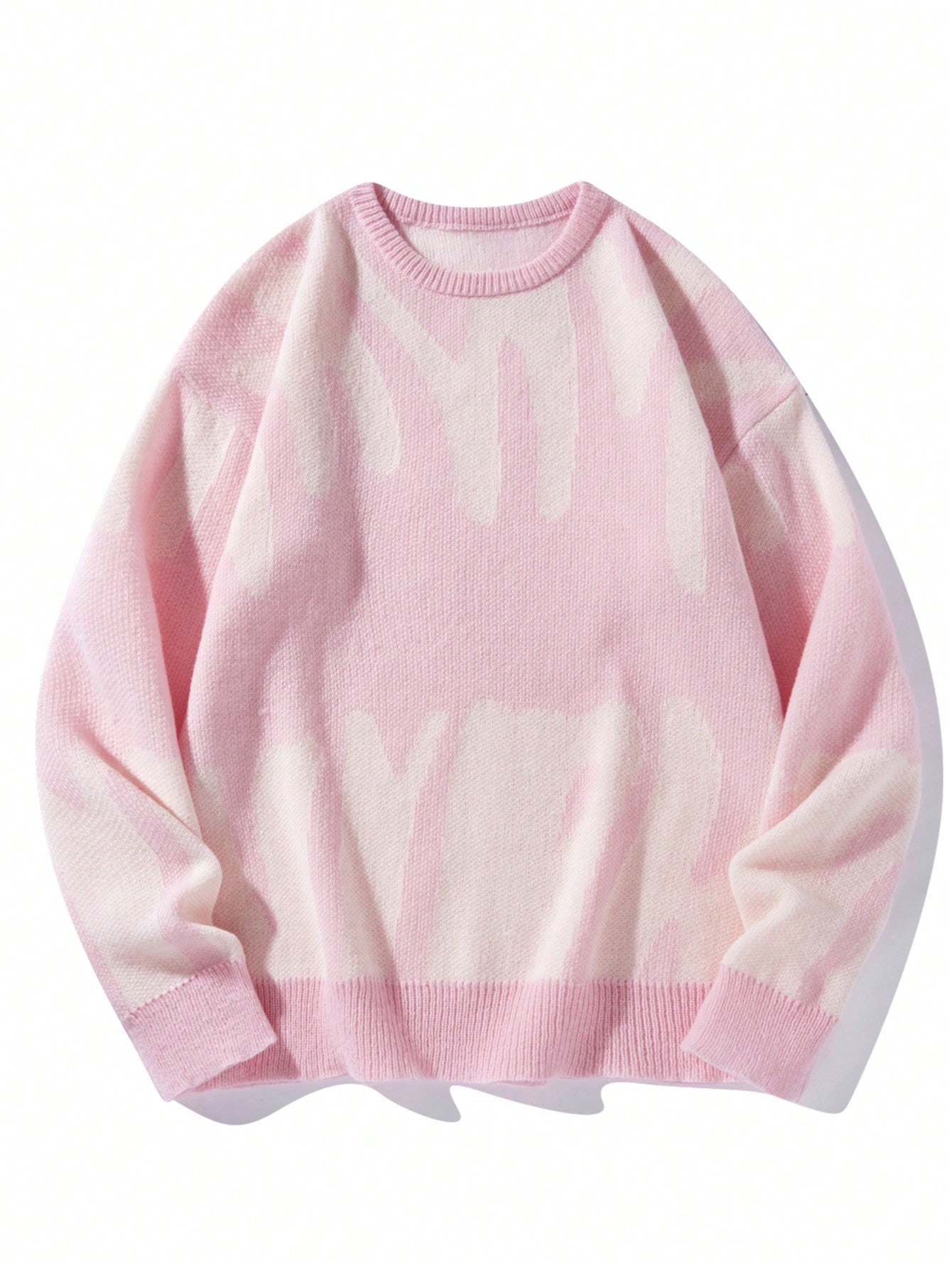 Manfinity Casualknits Men'S round Neck Long Sleeve Sweater