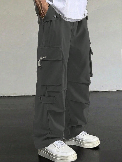 Manfinity Hypemode Loose Fit Men'S Casual Cargo Pants Baggy Cargo Pants Men