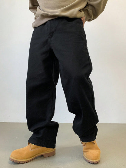 DAZY Men'S Solid Color Casual Baggy Pants