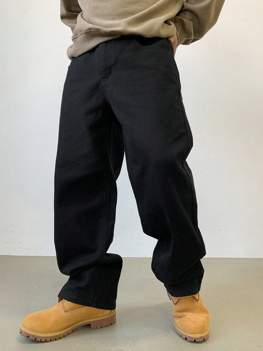 DAZY Men'S Solid Color Casual Baggy Pants