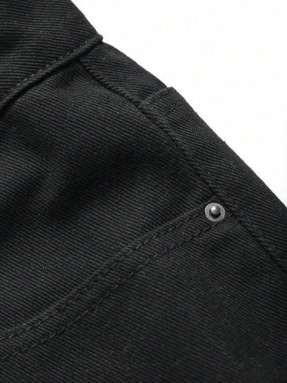 DAZY Men'S Solid Color Casual Baggy Pants