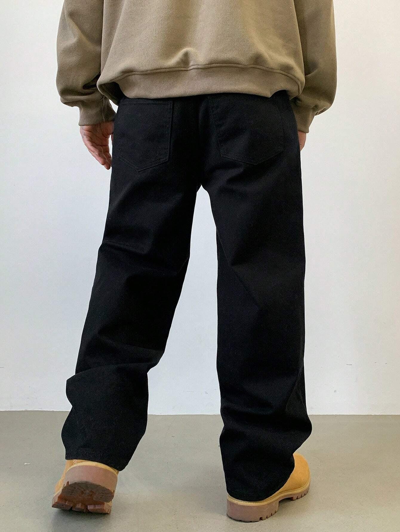 DAZY Men'S Solid Color Casual Baggy Pants